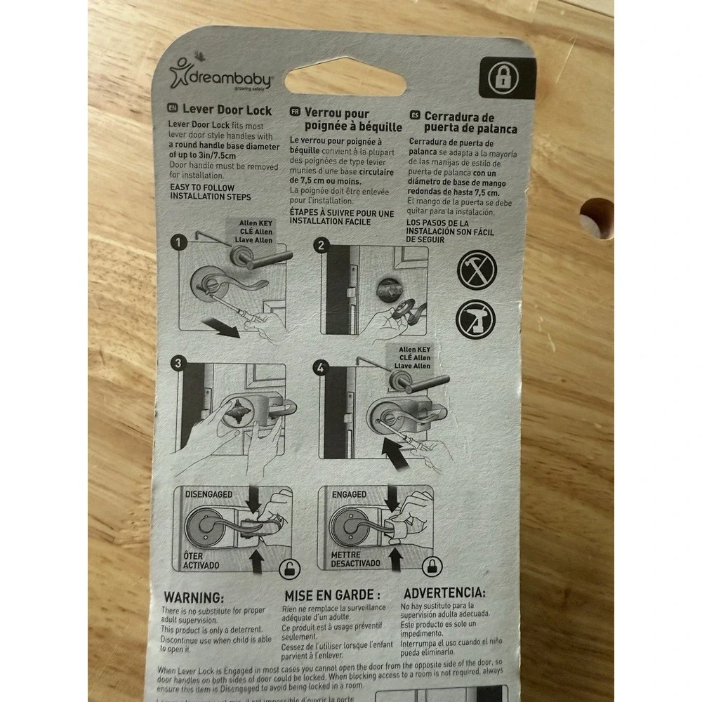 Dreambaby Safety Door Lock L828 Handle Child Lot‎ Of 3 New